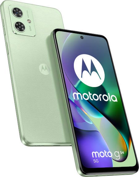 Motorola Moto G54 5G Front und Rückseite.