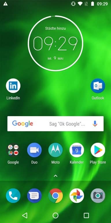 Motorola Moto G6 im Test: Menü