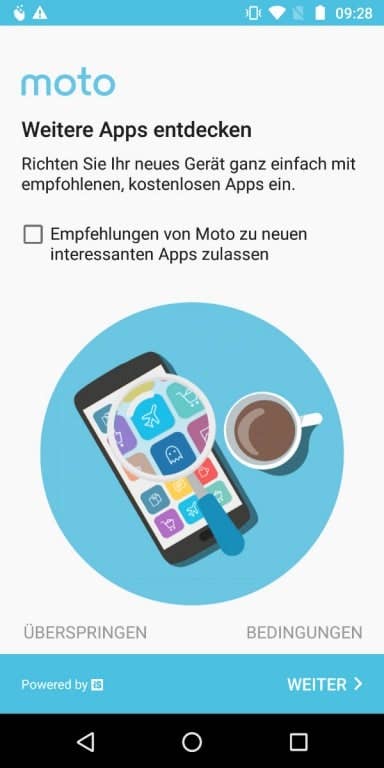 Motorola Moto G6 im Test: Menü