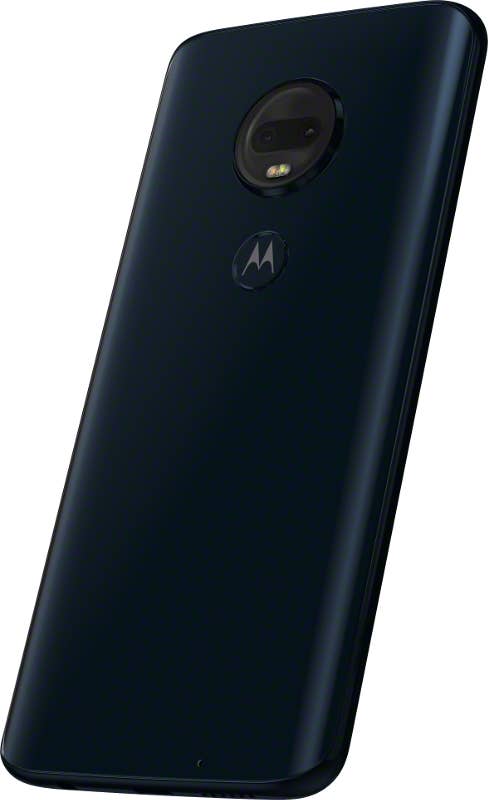 Das Motorola Moto G7 Plus in Deep Indigo.
