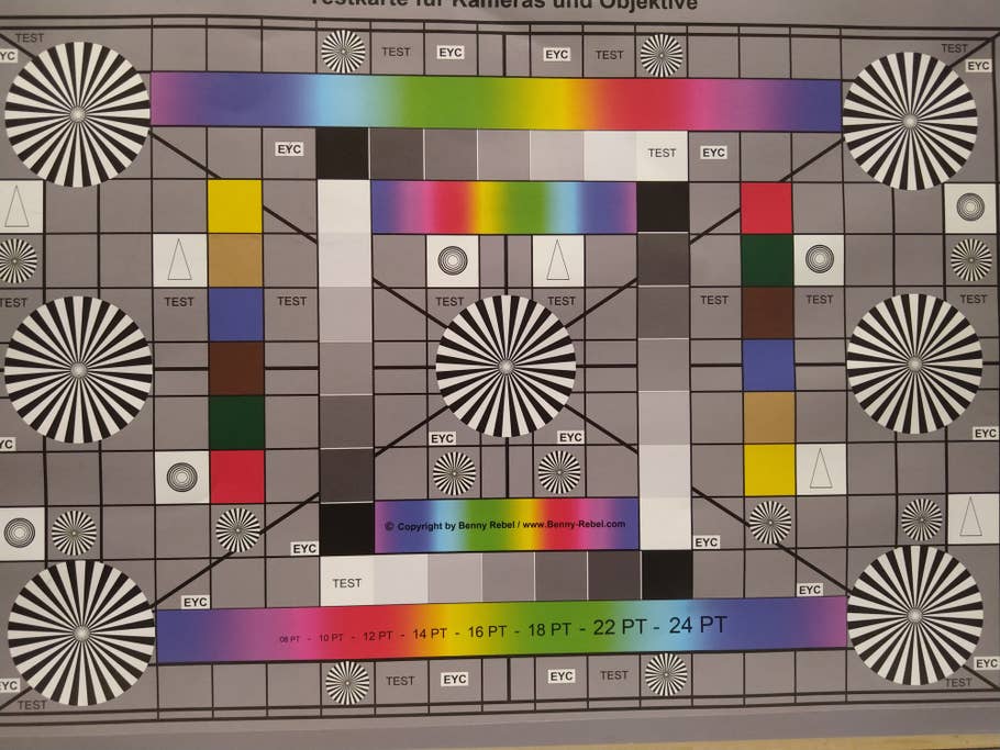 Testchart ohne Licht