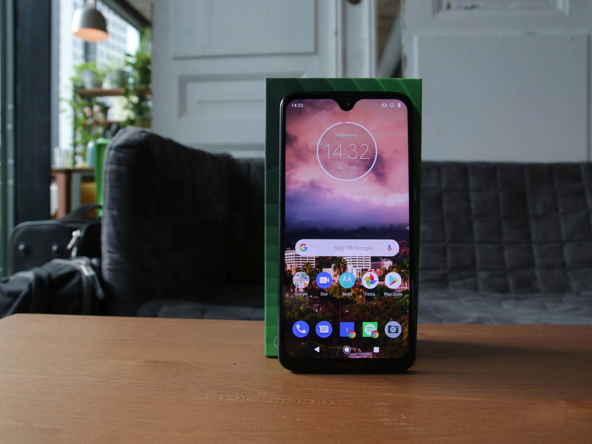 Das Motorola Moto G7 Plus von vorne