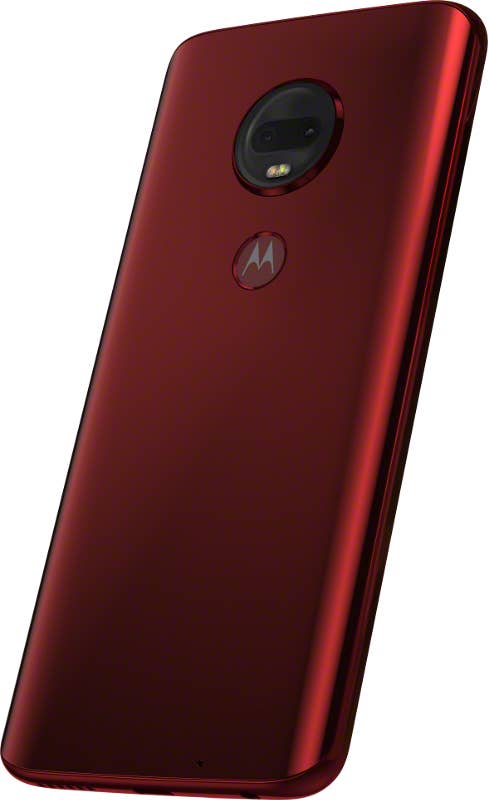 Das Motorola Moto G7 Plus in Viva Red.