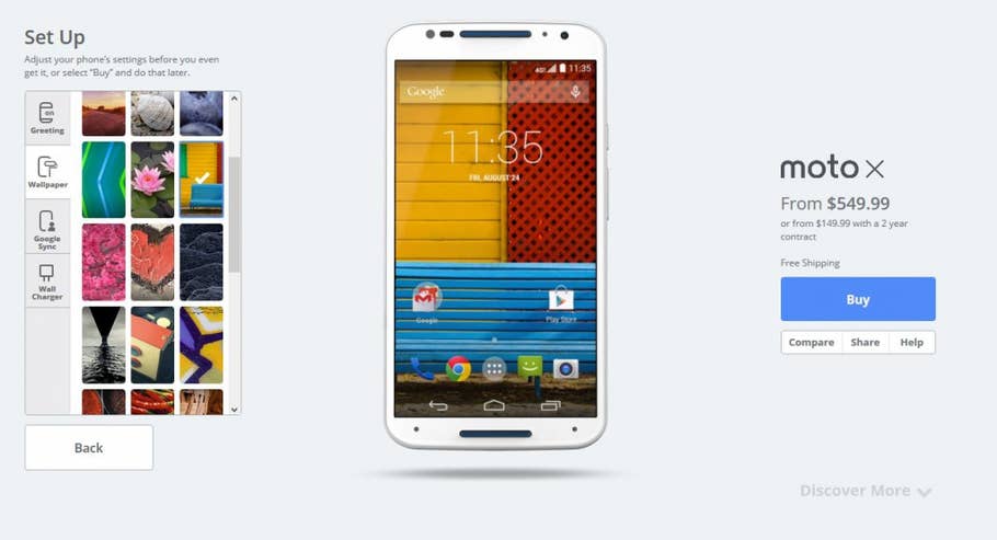 Motorola Moto X (2nd. Gen) im MotoMaker