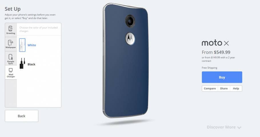 Motorola Moto X (2nd. Gen) im MotoMaker