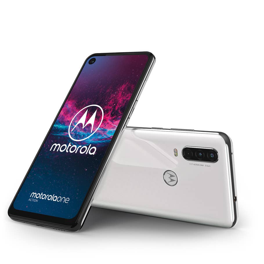 Front und Heck des Motorola one action