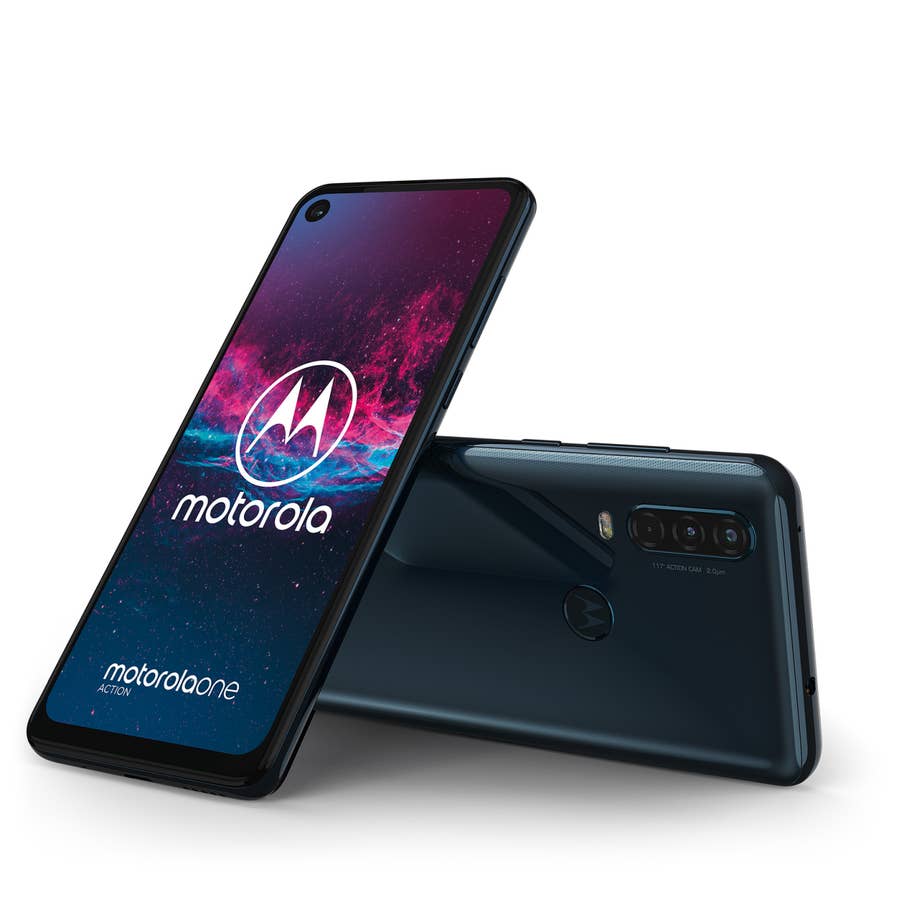 Front und Heck des Motorola one action