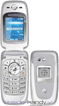 Motorola V360 Datenblatt - technische Daten des Motorola V360 Motorola V360 Datenblatt - Foto des Motorola V360