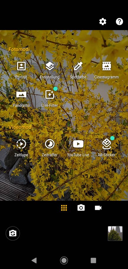 Motorola Moto G7 Kamera-App