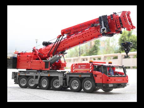 Klemmbaustein Mould King RC Grove GMK-Kran (17013) Foto: Klemmbaustein Mould King RC Grove GMK-Kran (17013)