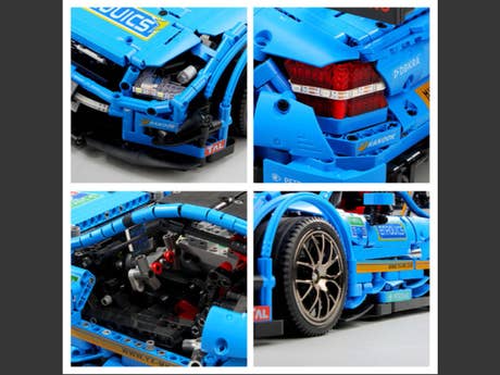 Foto: Klemmbaustein Mould King C63 DTM mit LED-Beleuchtungskits 1 zu 8 (13073)