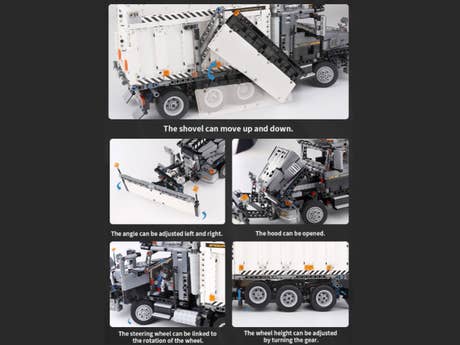 Foto: Klemmbaustein Mould King Der Schneepflug-LKW (13166)