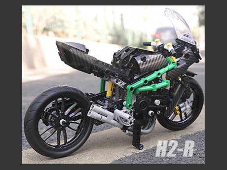 Foto: Klemmbaustein Mould King Kawasaki H2R (23002)