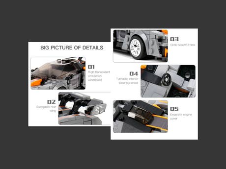 Foto: Klemmbaustein Mould King Mini Sports Car (27008)