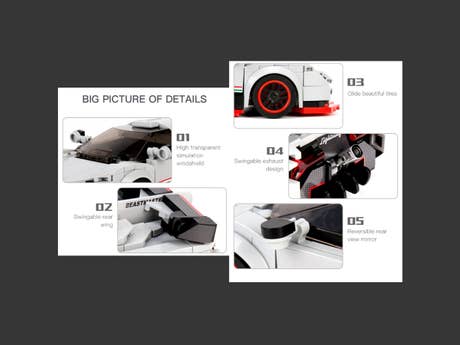 Foto: Klemmbaustein Mould King Mini Sports Car (27008)