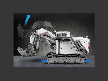 Foto: Klemmbaustein Mould King RC Liebherr Terex RH 400 Bergbaubagger (13130)