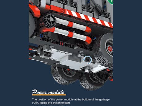 Foto: Klemmbaustein Mould King RC Müllwagen (15019)