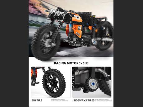 Foto: Klemmbaustein Mould King Schnelles RC-Motorrad (23005)