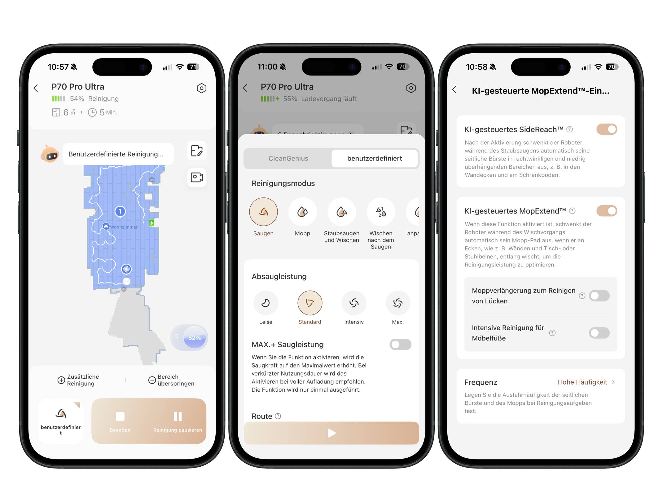 Screenshot aus der Movahome-App