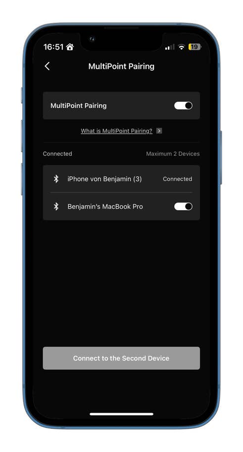 Multipoint in der App
