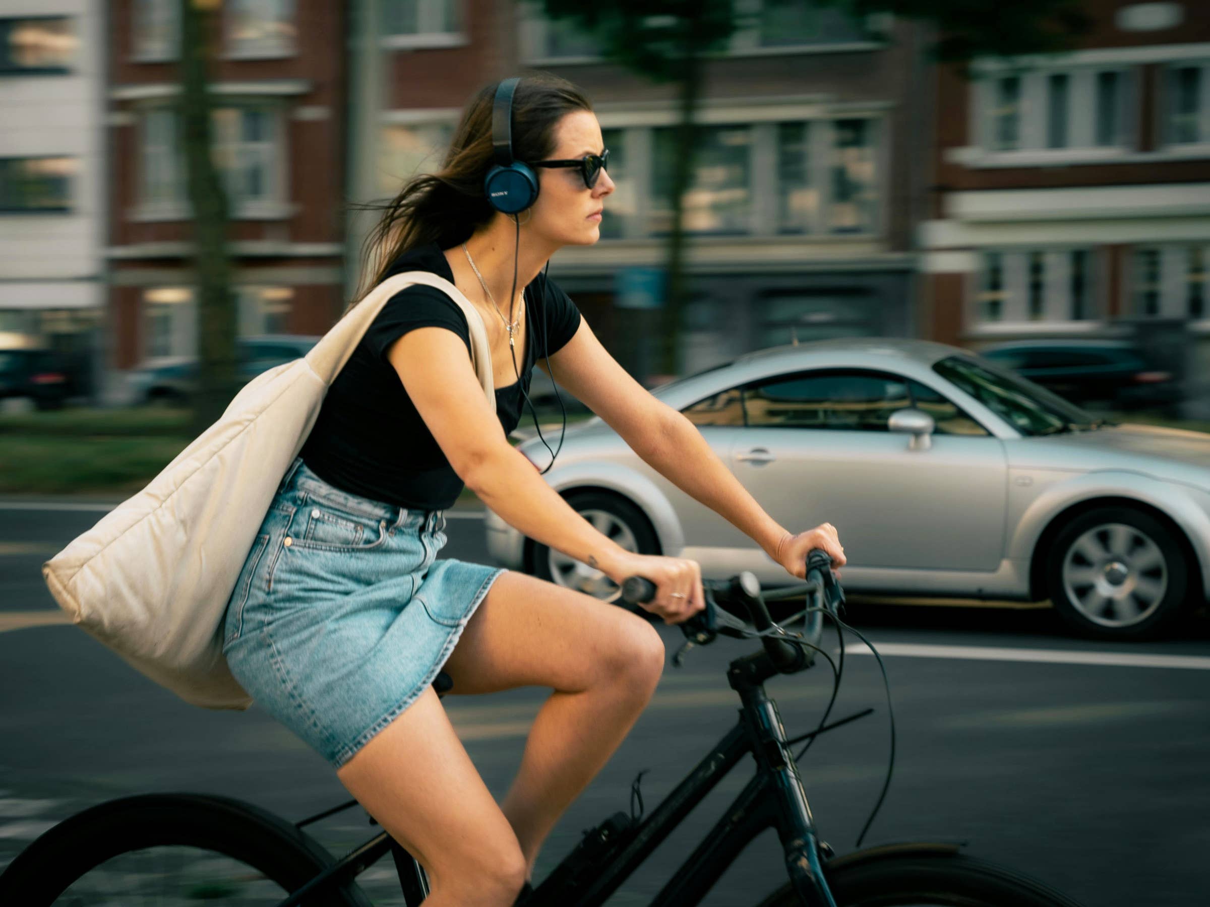 Fahrradfahren Mit Kopfhrern