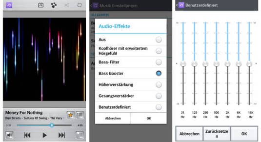Musik-App des LG G Pro Lite Dual