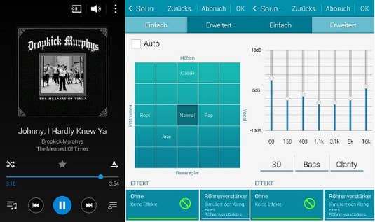 Musik-App des Samsung Galaxy S5