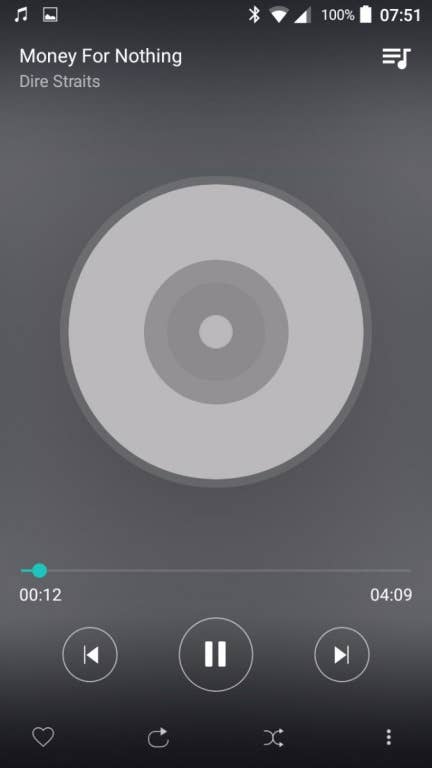 Musik-App des TP-Link Neffos X1