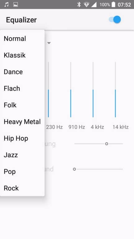 Musik-App des TP-Link Neffos X1