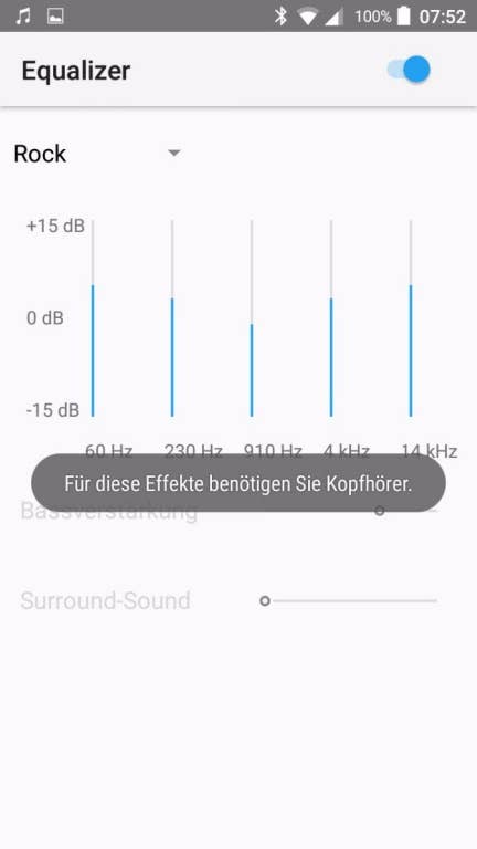 Musik-App des TP-Link Neffos X1