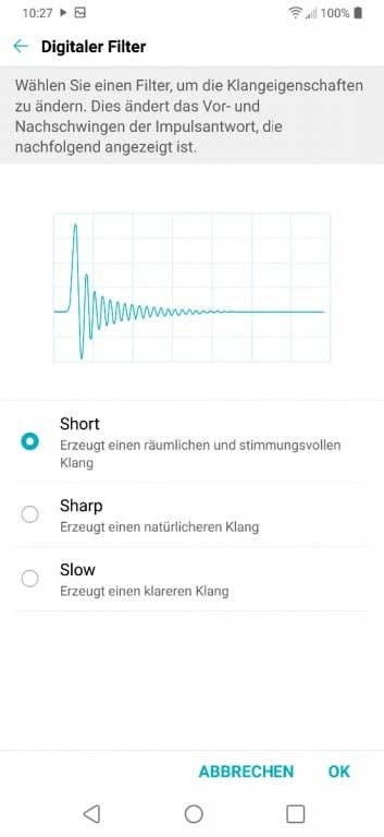 Musik-App und Sound-Einstellungen