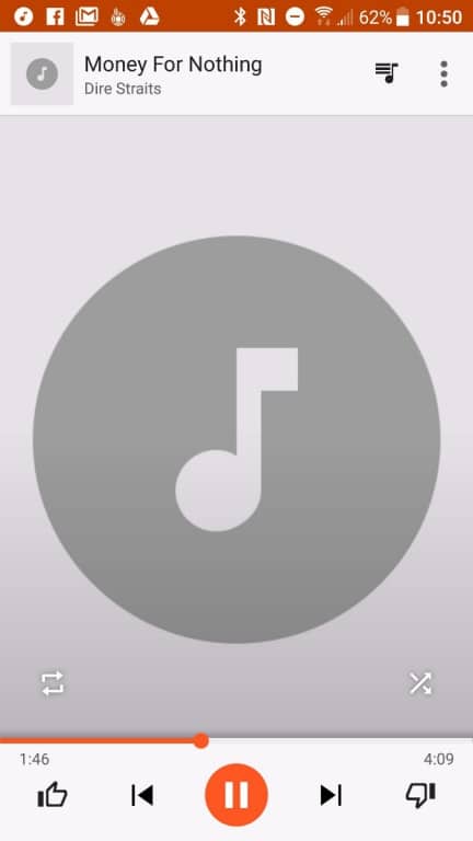 Musikplayer und Audioeinstellungen im HTC U11
