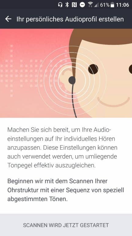 Musikplayer und Audioeinstellungen im HTC U11