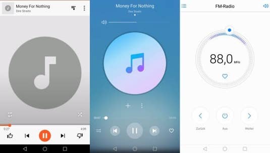 Musikplayer und FM-Radio des Honor 6C Pro