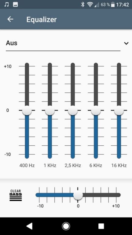 Musik-Software des Sony Xperia L2