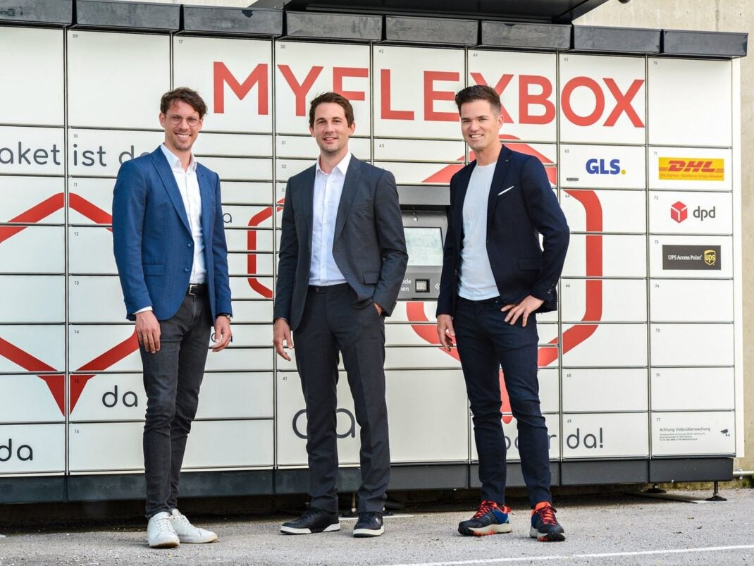 Die drei Gründer der Myflexbox Lukas Wieser, Jonathan Grothaus und Peter Klima
