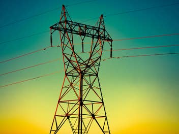 Strommast, Sinnbild für Stromversorgung