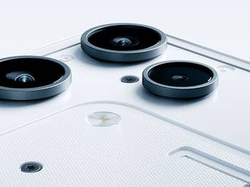 Nahaufnahme der Kamera des Nothing Phone 3a Lite