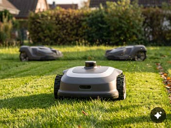 Mähroboter-Verbot weitet sich aus: Diesmal hilft auch teure Technik nicht Drei Mähroboter auf einem Rasen