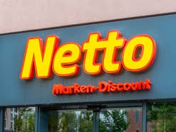 Netto-Logo an einer Filiale in Gladbeck.
