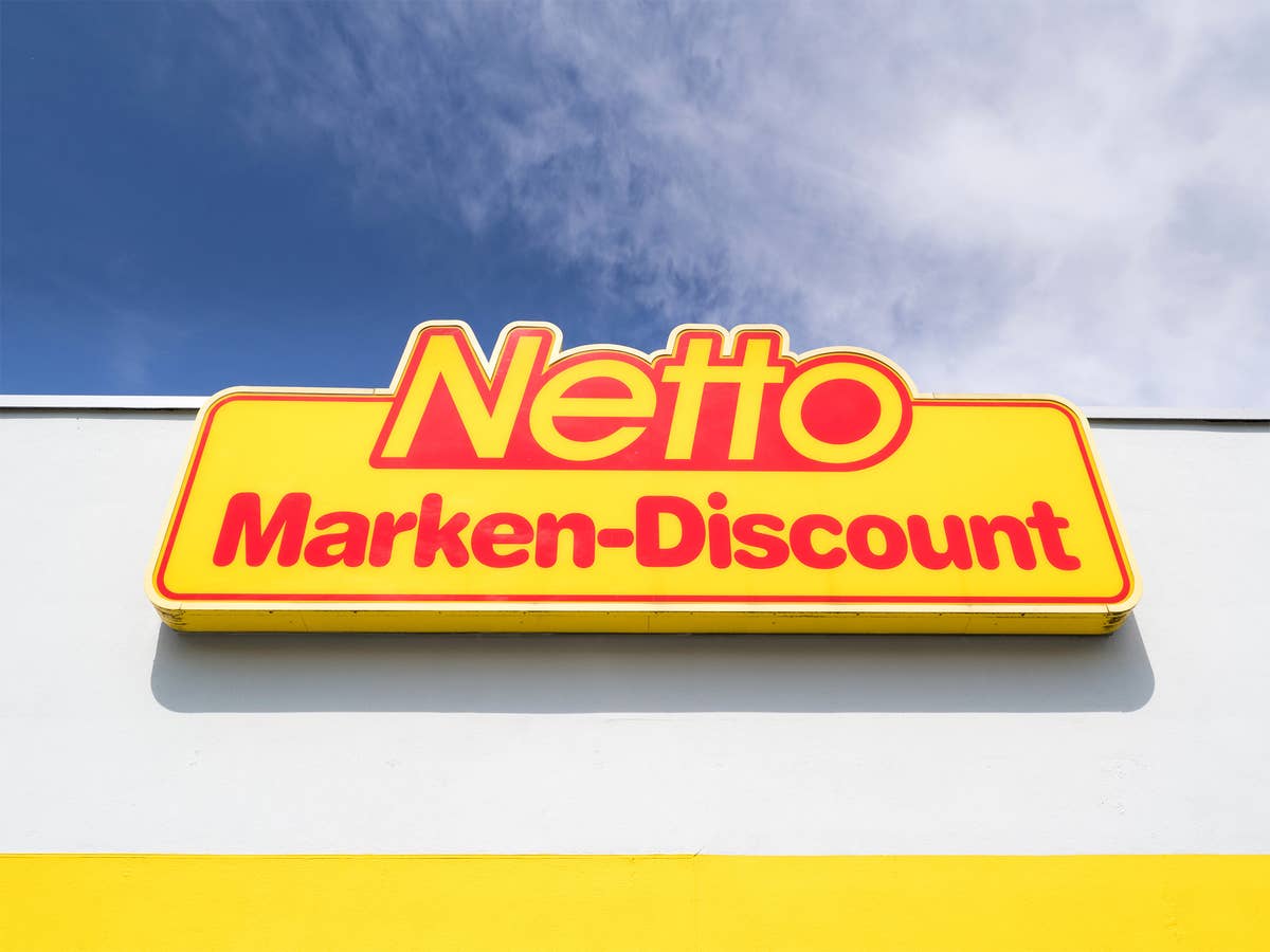 Netto-Logo an einer Filiale.