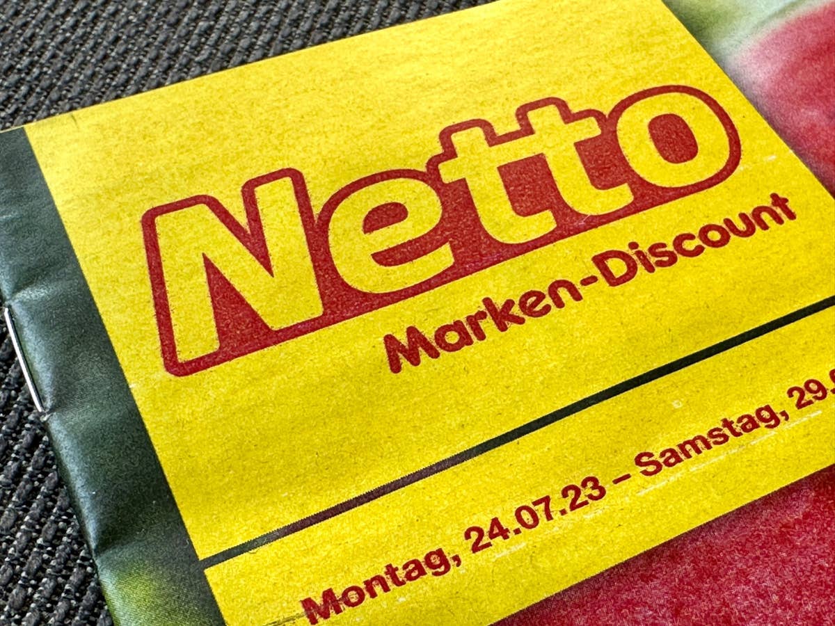 Netto-Logo auf einem Netto-Prospekt.