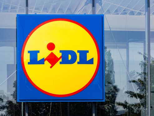 Lidl Logo an einer Filiale