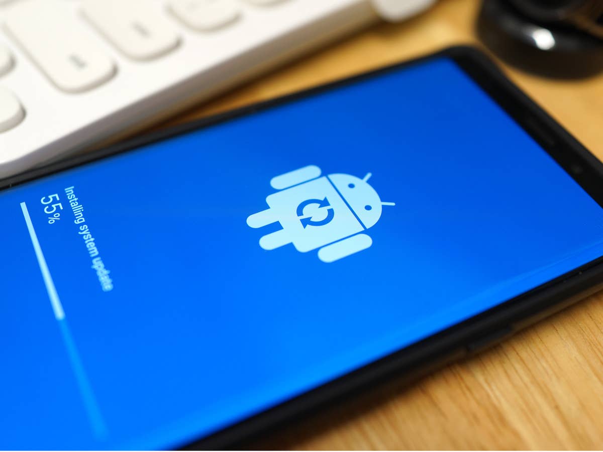 Update auf einem Android-Smartphone.