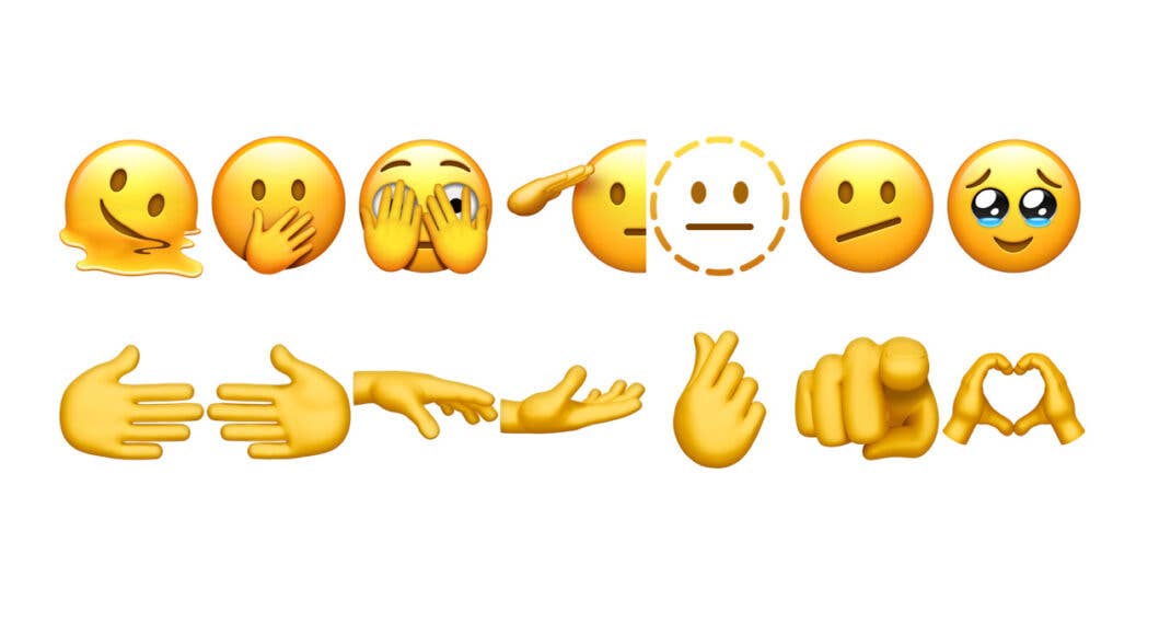 Neue Smiley- und Handgesten-Emojis 