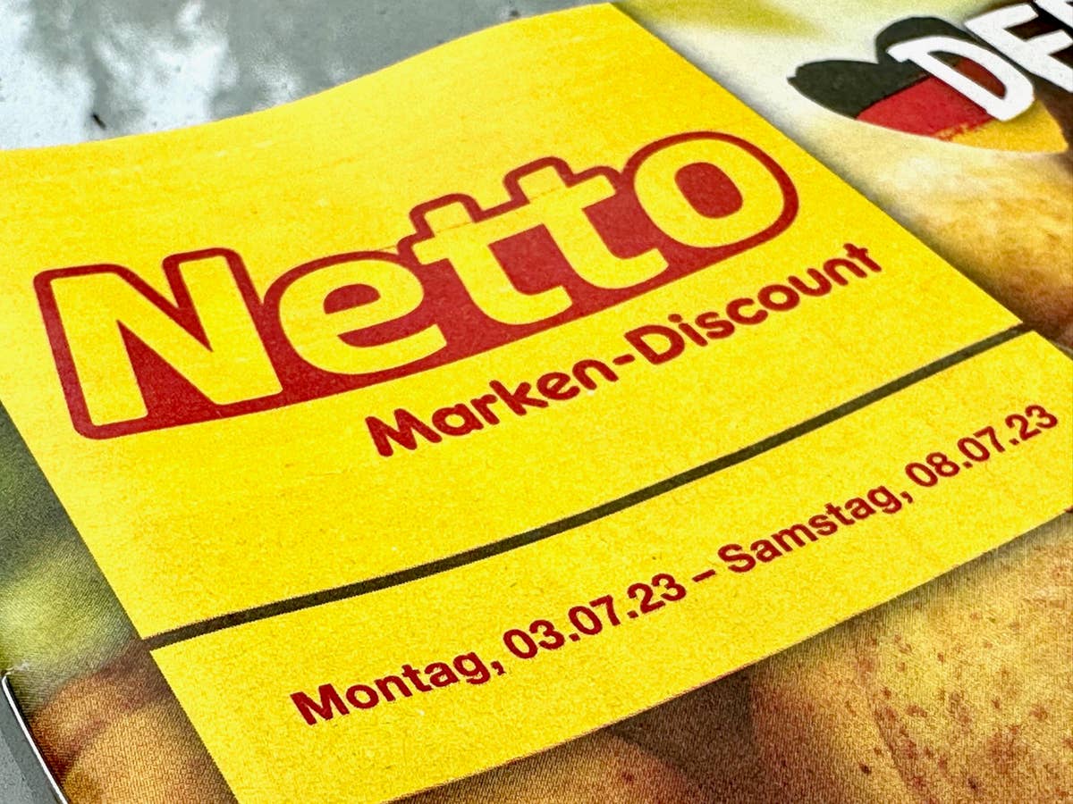 Netto-Logo auf einem Netto-Prospekt.
