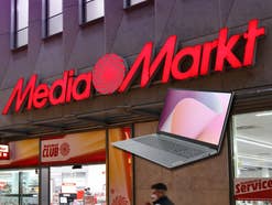 MediaMarkt-Store mit einem Laptop