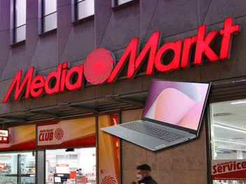 MediaMarkt-Store mit einem Laptop