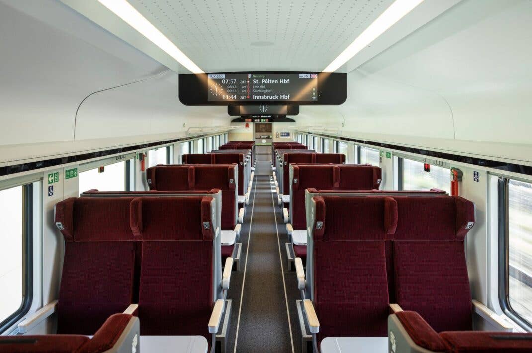 Die Economy-Class im neuen Railjet