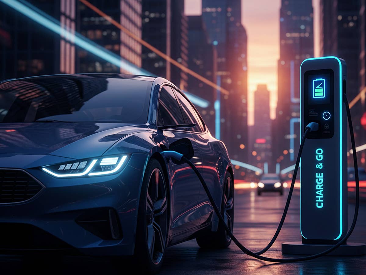 neuer-vorteil-fuer-e-autos-bald-entfaellt-eine-laestige-pflicht E-Auto an einer Ladesäule.